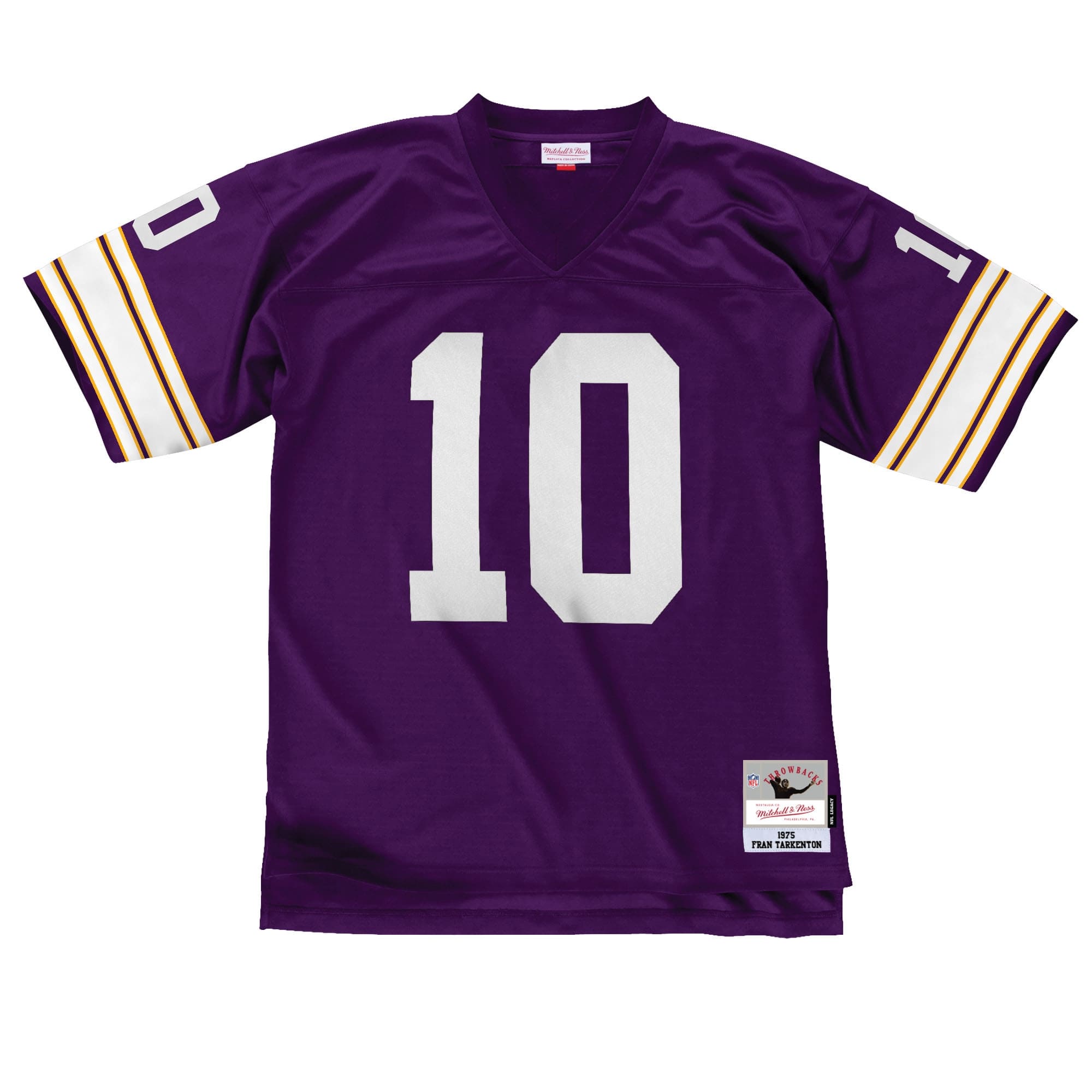 Fran Tarkenton #10 Minnesota Vikings Mitchell & Ness Throwback NFL Jersey Purple