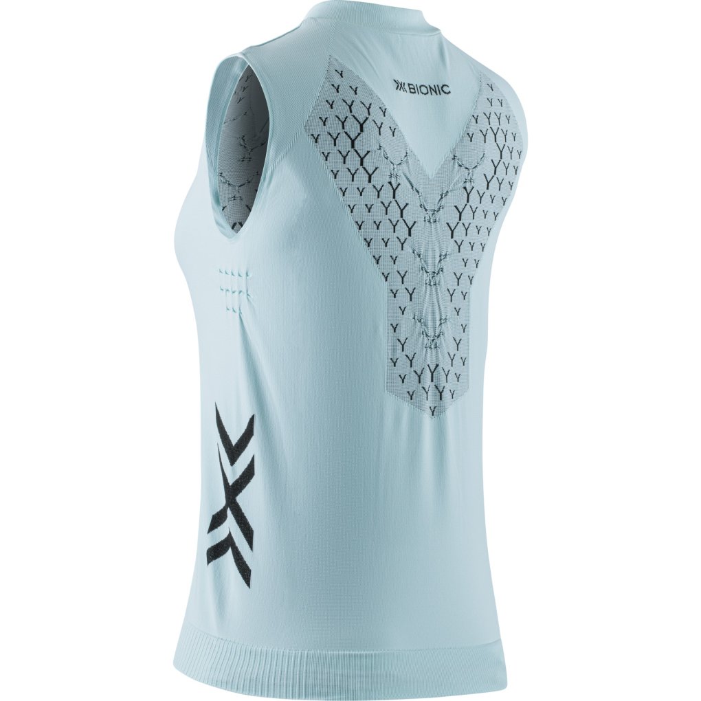 X-Bionic Twyce Run Singlet Women - clearwater/black