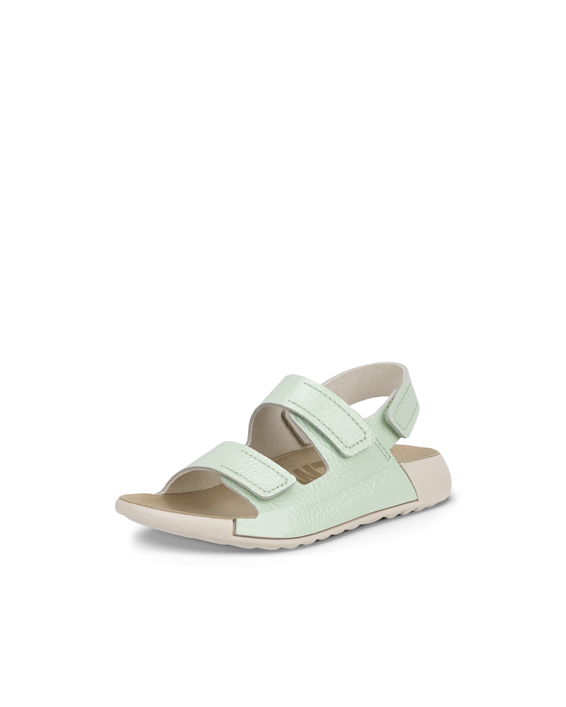 ECCO COZMO K Kinder Ledersandale mit zwei Riemen Grün