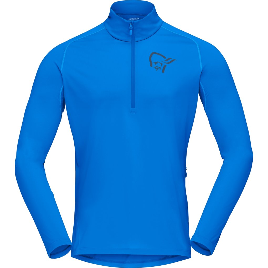 Norrona fjørå equaliser Long sleeve Zip Top Men - Skydiver