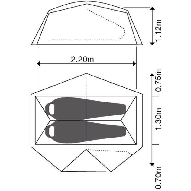 Exped Vega 2 Tent - umbra