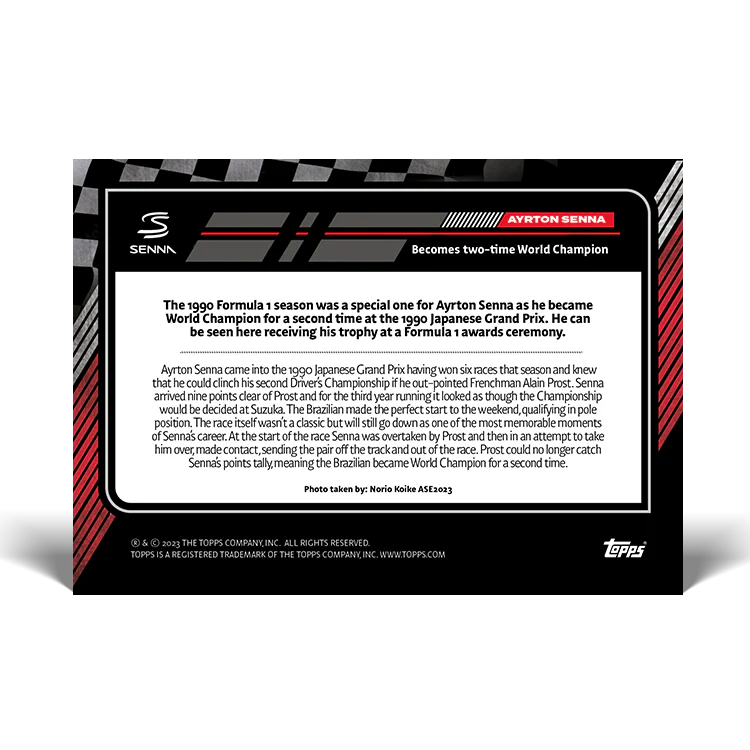Topps UK - The Story of Senna - Card #31