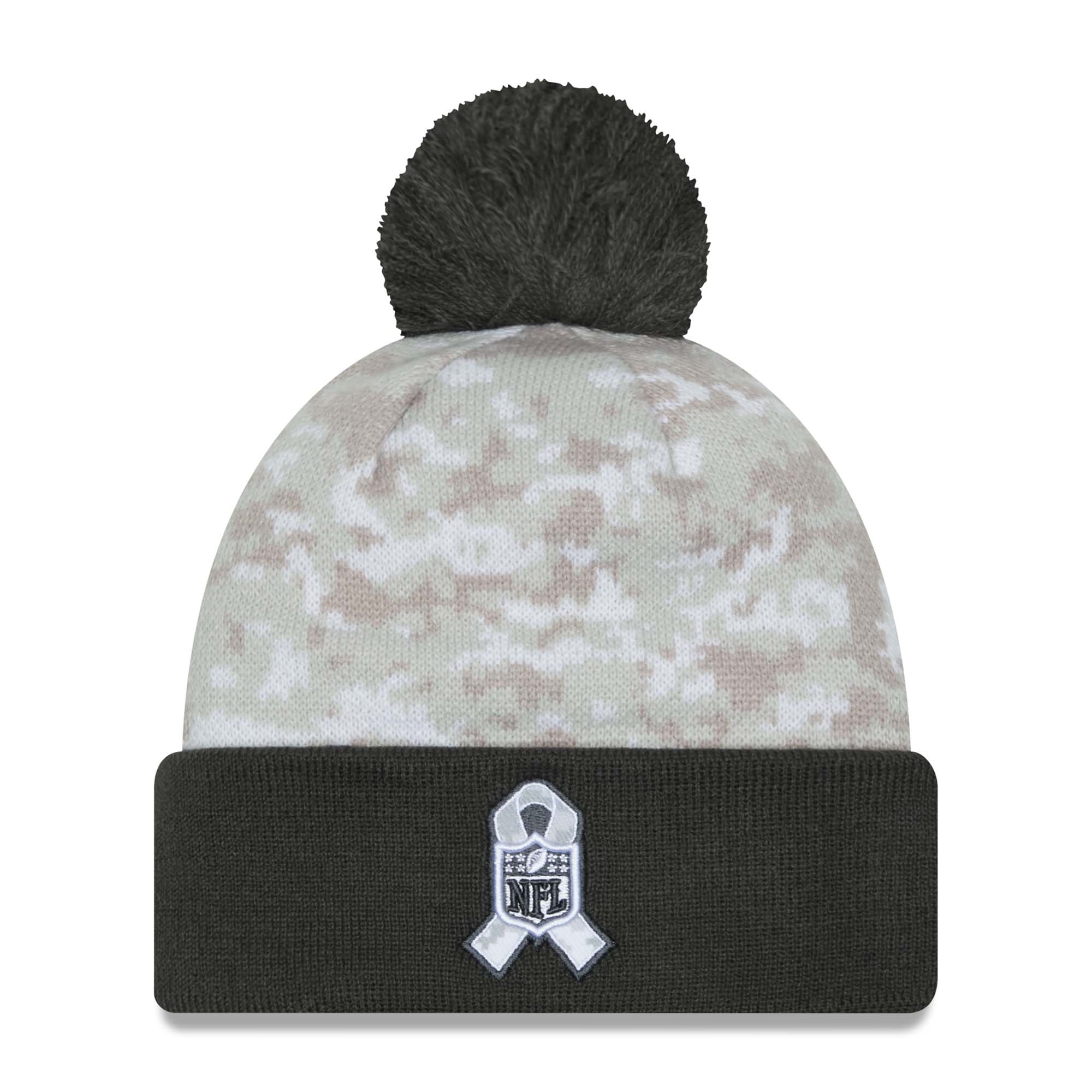 Atlanta Falcons 2024 NFL Salute to Service New Era Sport Pom Knit