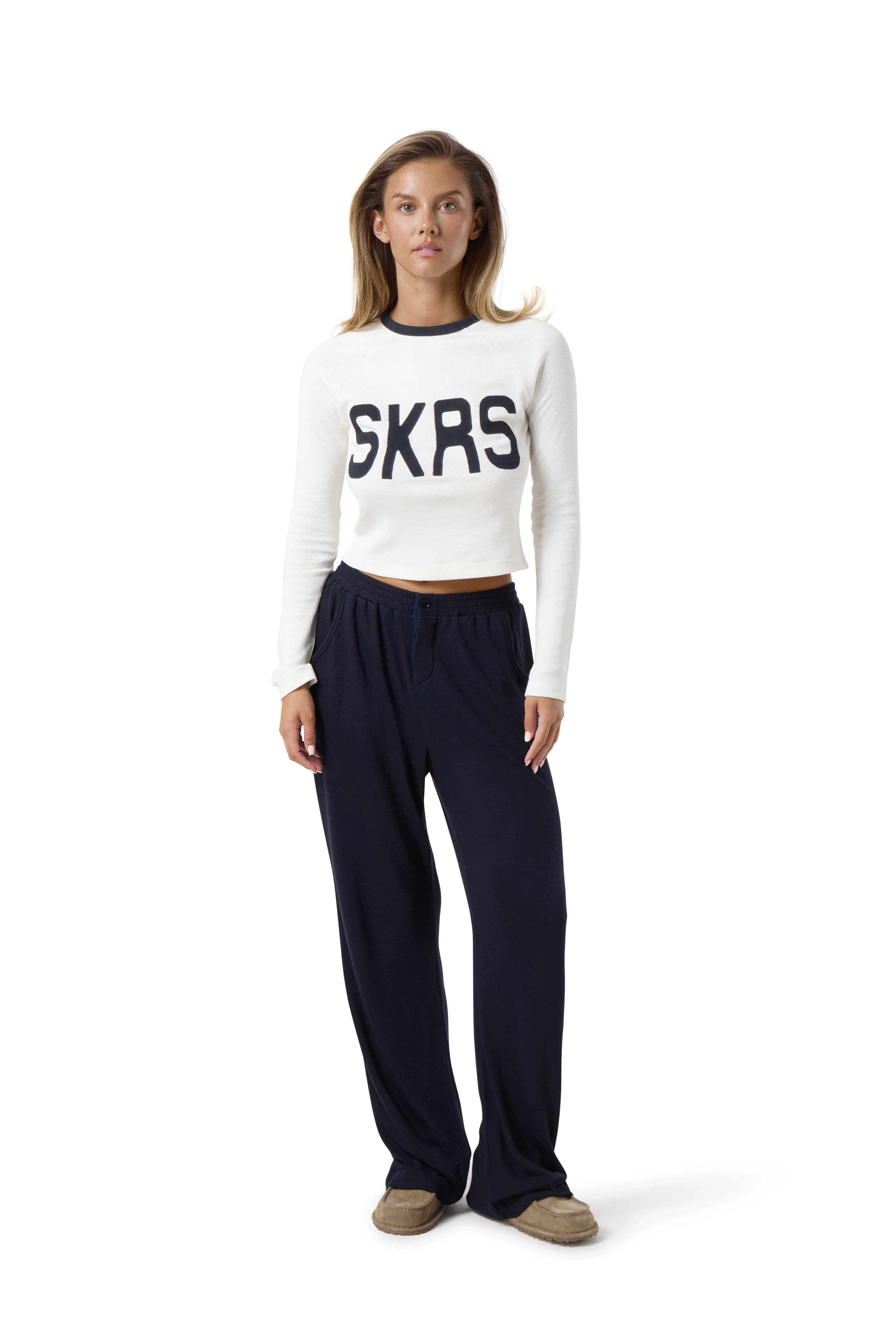 Cabin Waffle Raglan Top