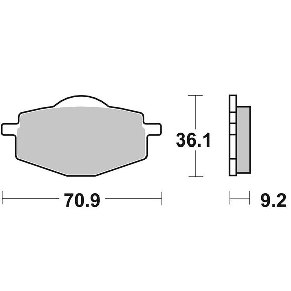 SBS 575HF Carbon Ceramic Brake Pads Front/Rear (depending on model)Ref: 575HF / 575000