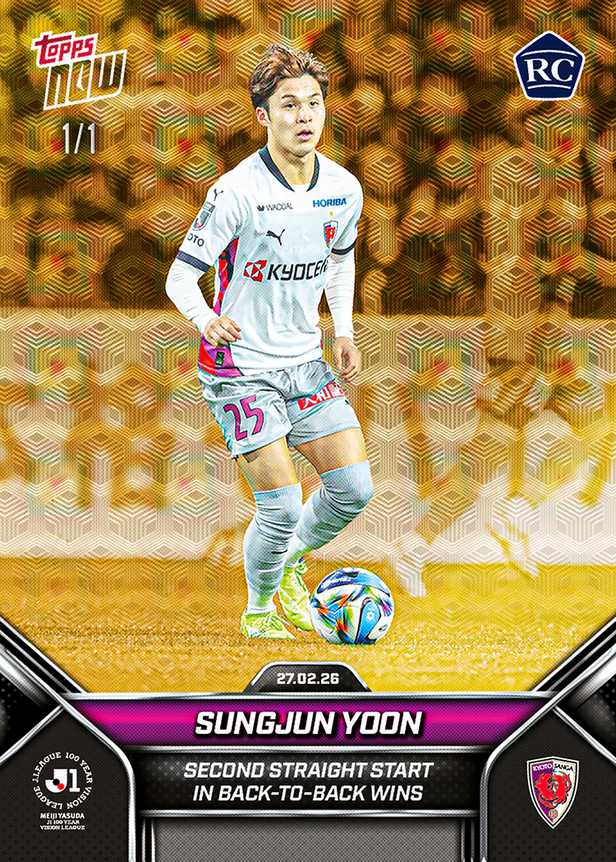 Sungjun Yoon - 2026 J.League® Topps NOW® - Card 4