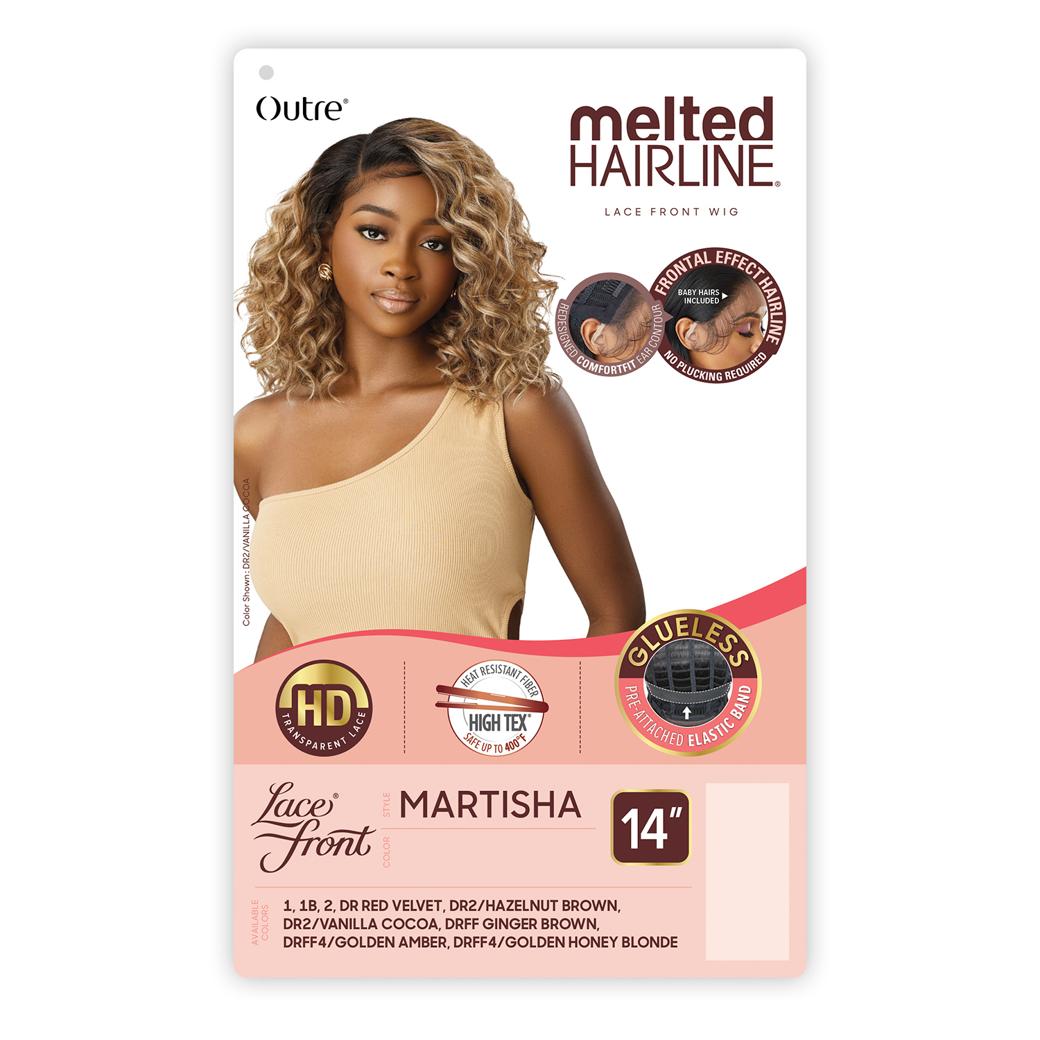 Outre Melted Hairline Glueless HD Lace Front Wig Martisha