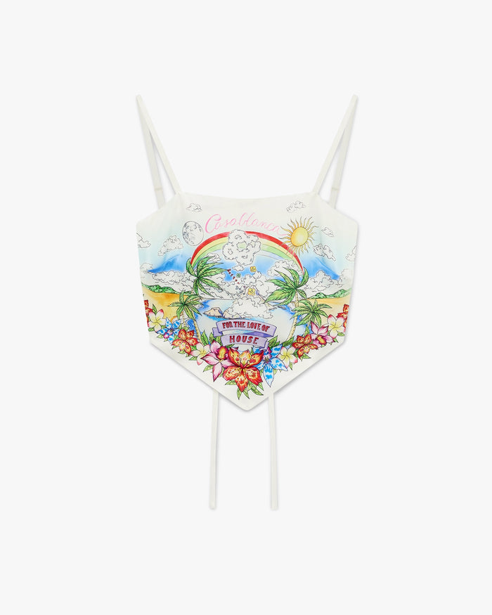 BETTER DAYS SILK SATIN SCARF TOP