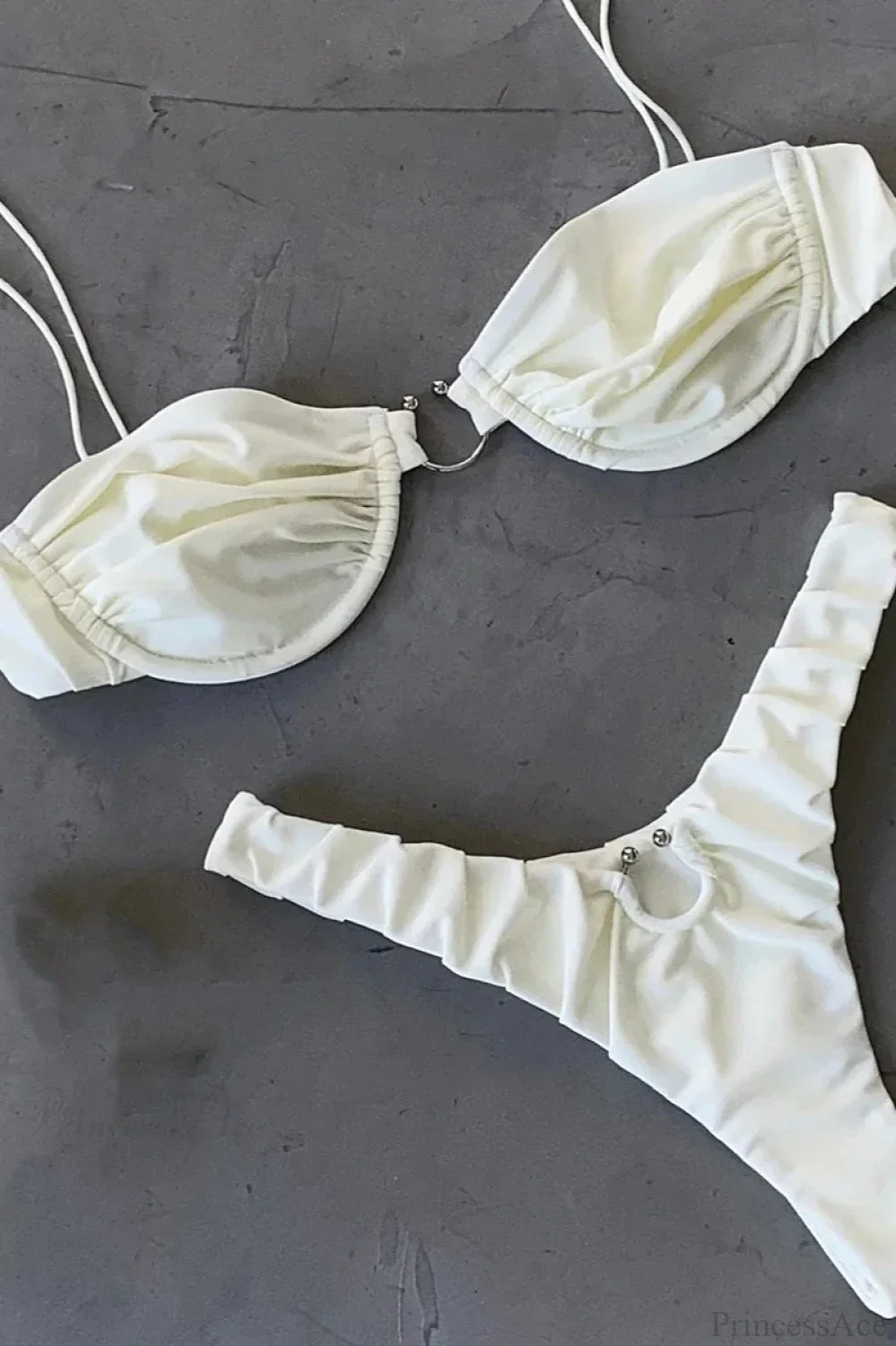 Solid Micro Two Piece Bikini Set