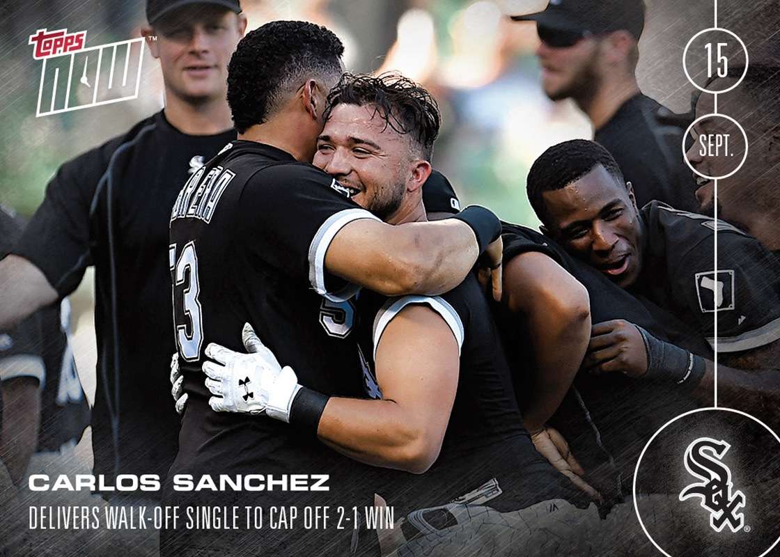 CARLOS SANCHEZ - 9/15/16 TOPPS NOW® Card 457 - Print Run: 259
