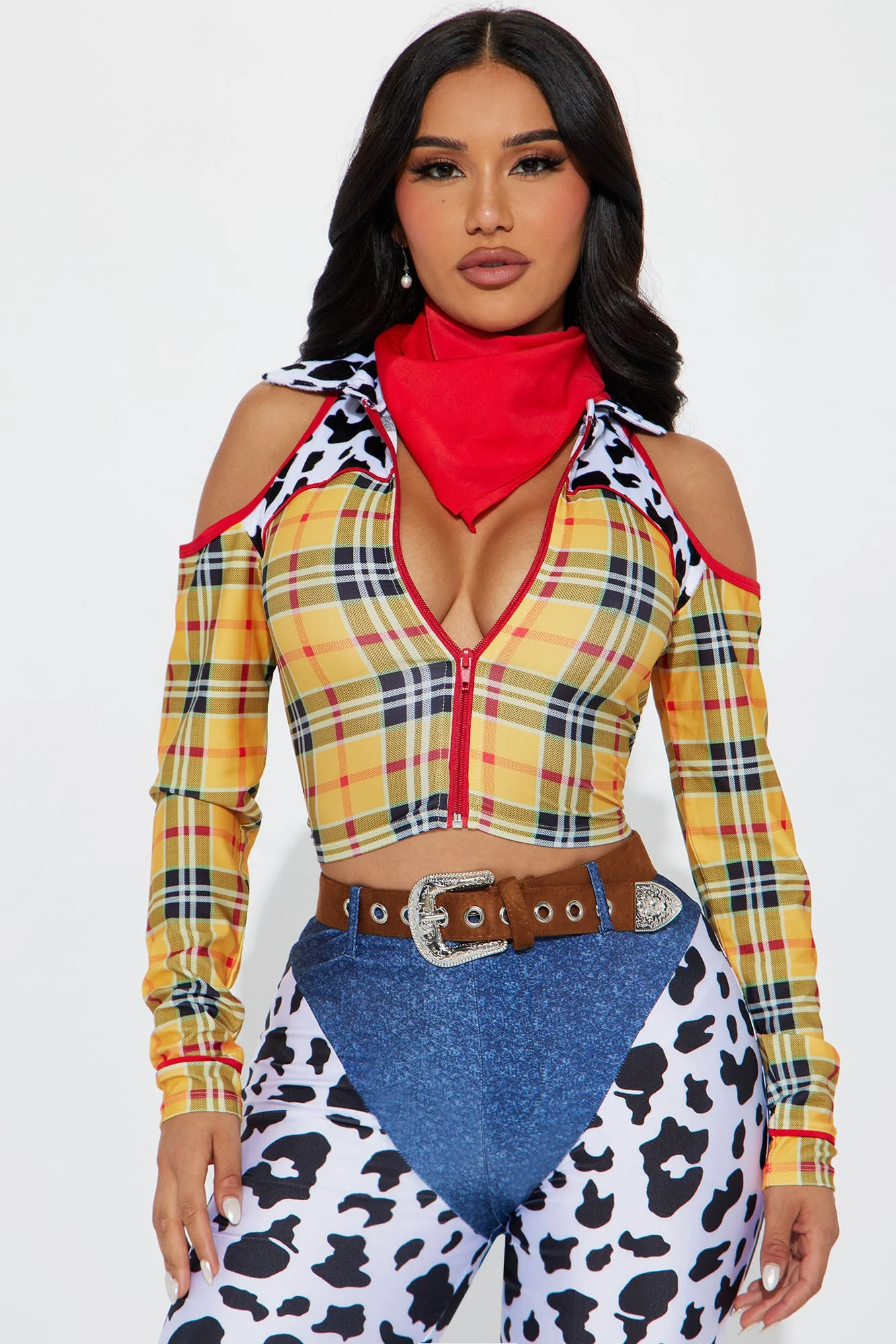 New Sheriff In Town Pant 4 Piece Costume Set - Yellow/combo