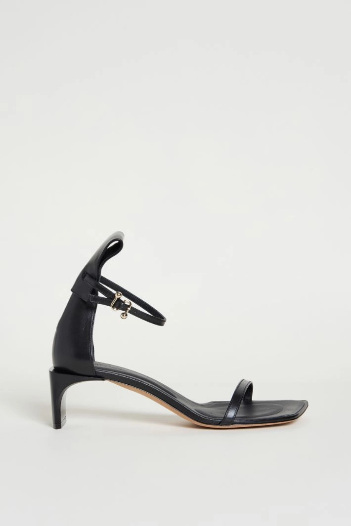 Ankle-strap sandals - BLACK