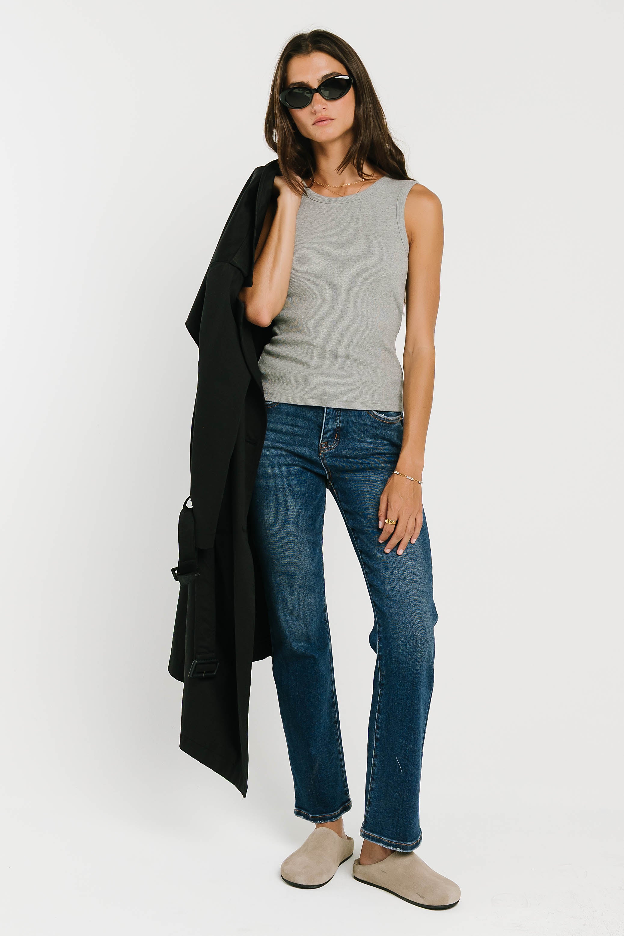 Cora High Rise Straight Leg Jeans