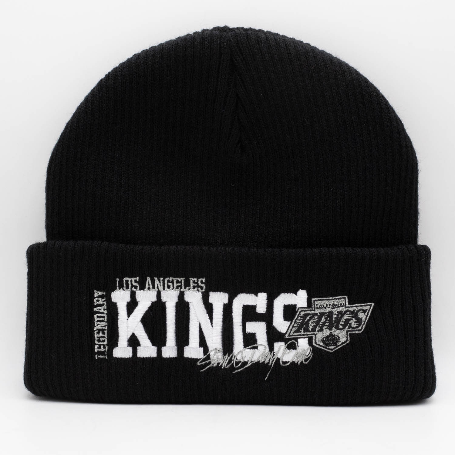 Los Angeles Kings Mitchell & Ness Billboard NHL Beanie Knit Black