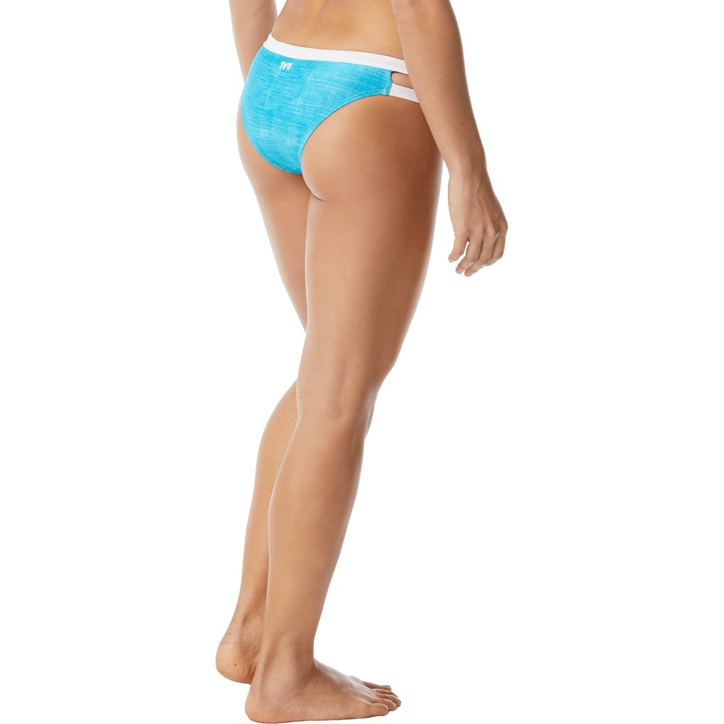 TYR Sandblasted Cove Bikini Bottom Women - turquoise/white