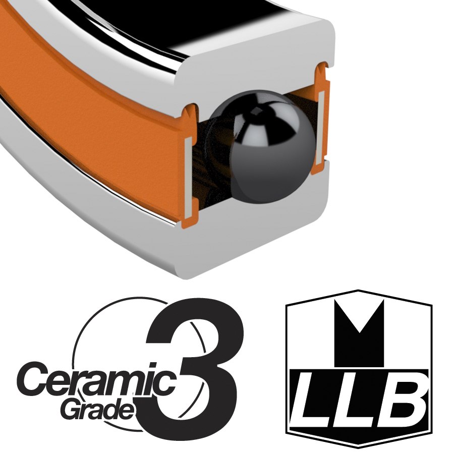 Enduro Bearings COMR18307 LLB - ABEC 5 ZERO - Ceramic Ball Bearing - 18x30x7mm