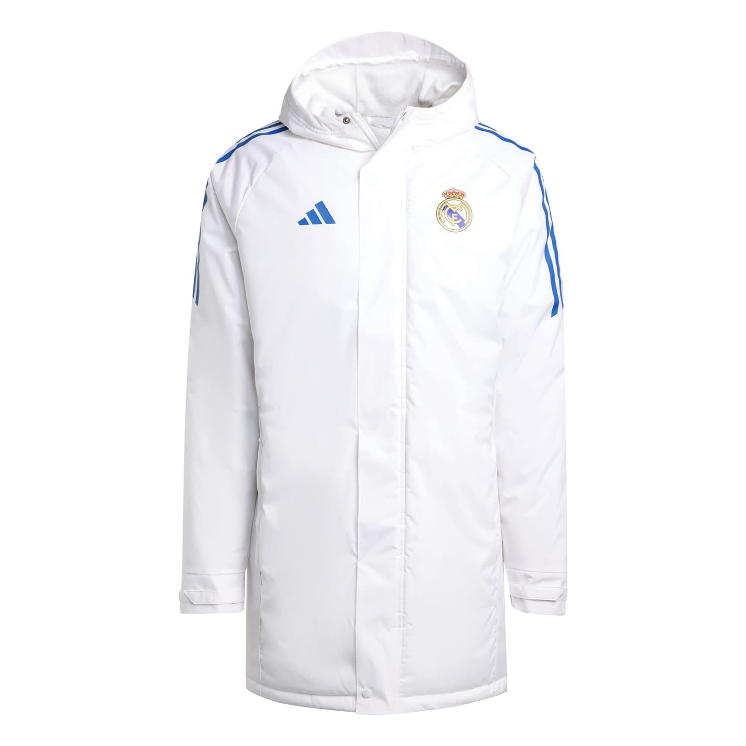 Mens adidas UCL Training Parka 25/26 White