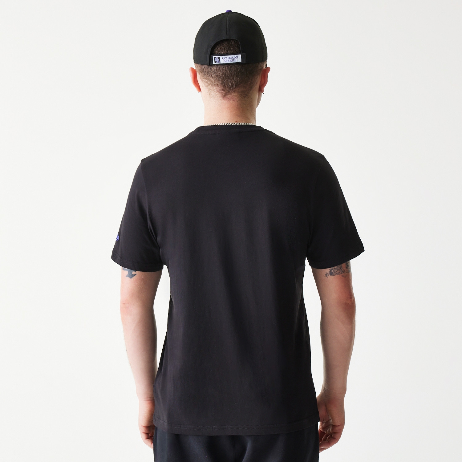 Colorado Rockies Team Logo New Era MLB T-Shirt Black