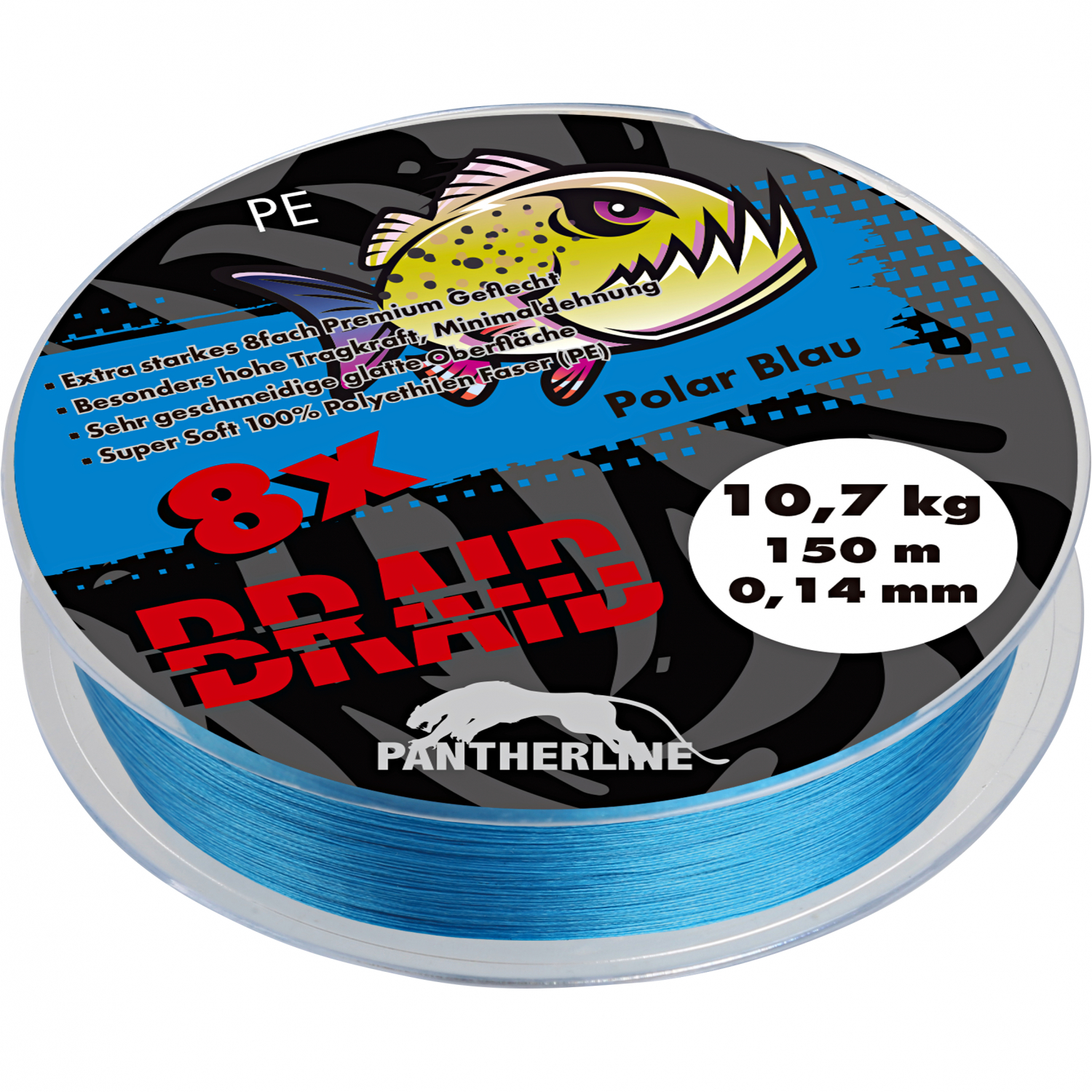 Paladin Pantherline Braid 8-fold braided (polar blue)