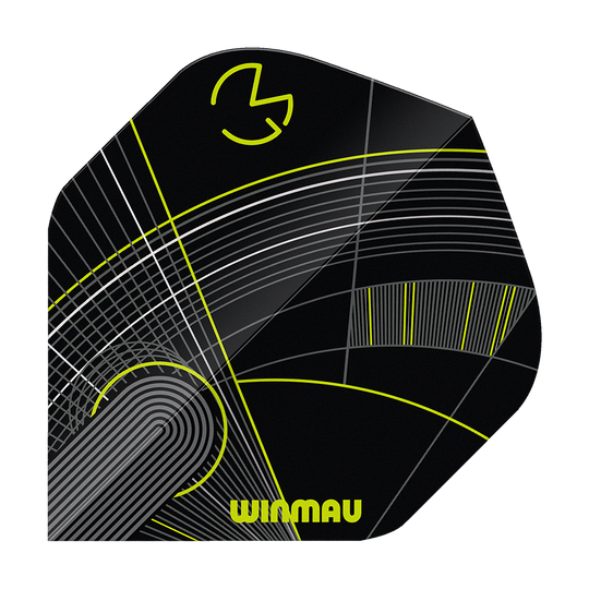 Winmau Prism Delta MvG Black Green No2 Standard Flights