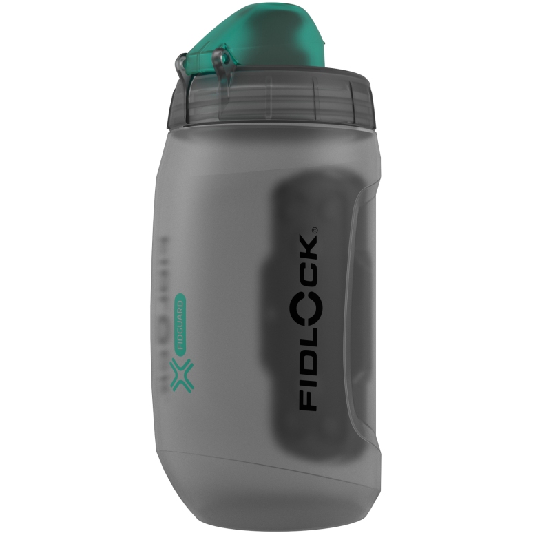 Fidlock Twist Set Bottle Antibacterial + Bike Base Mount - 450ml | transparent black
