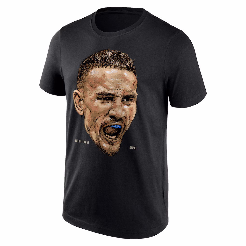 UFC Max Holloway Portrait T-Shirt - Black - Mens
