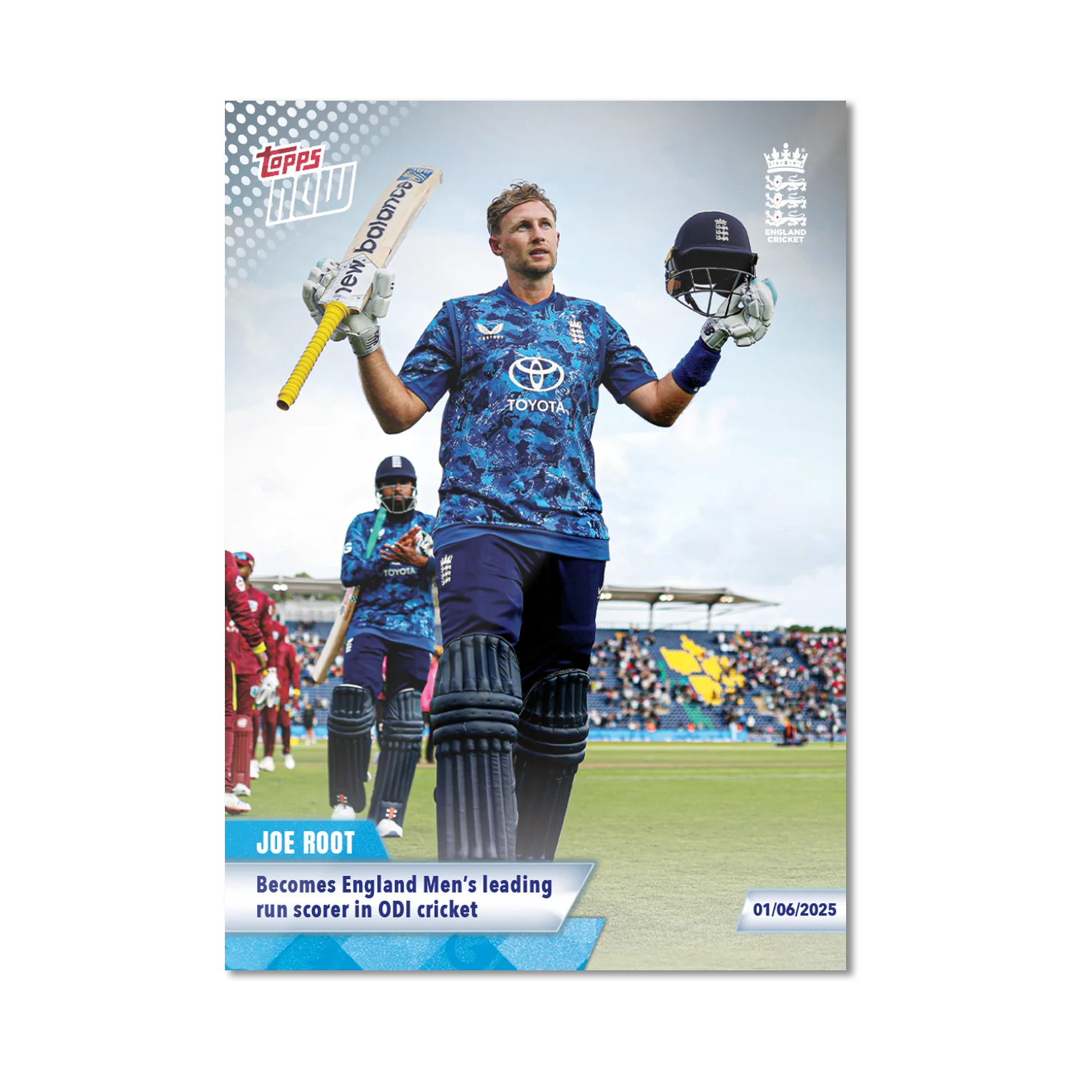 Joe Root - 2025 ECB Topps NOW® Card 8 - PR: 45