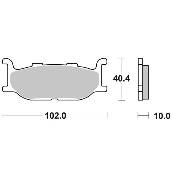 SBS 663HF Organic Front Brake PadsRef: 663HF / 663000