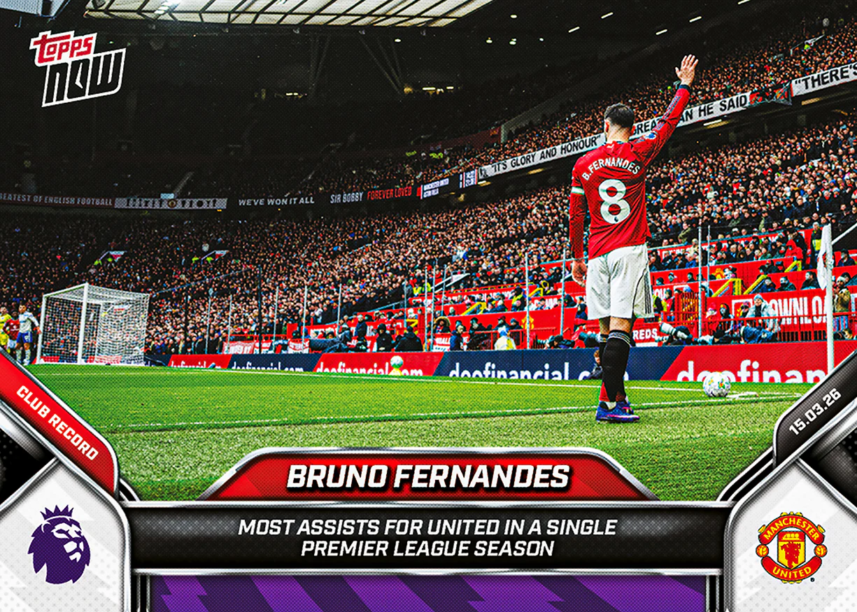 Bruno Fernandes - 2025-26 Premier League Topps NOW® - Card 158