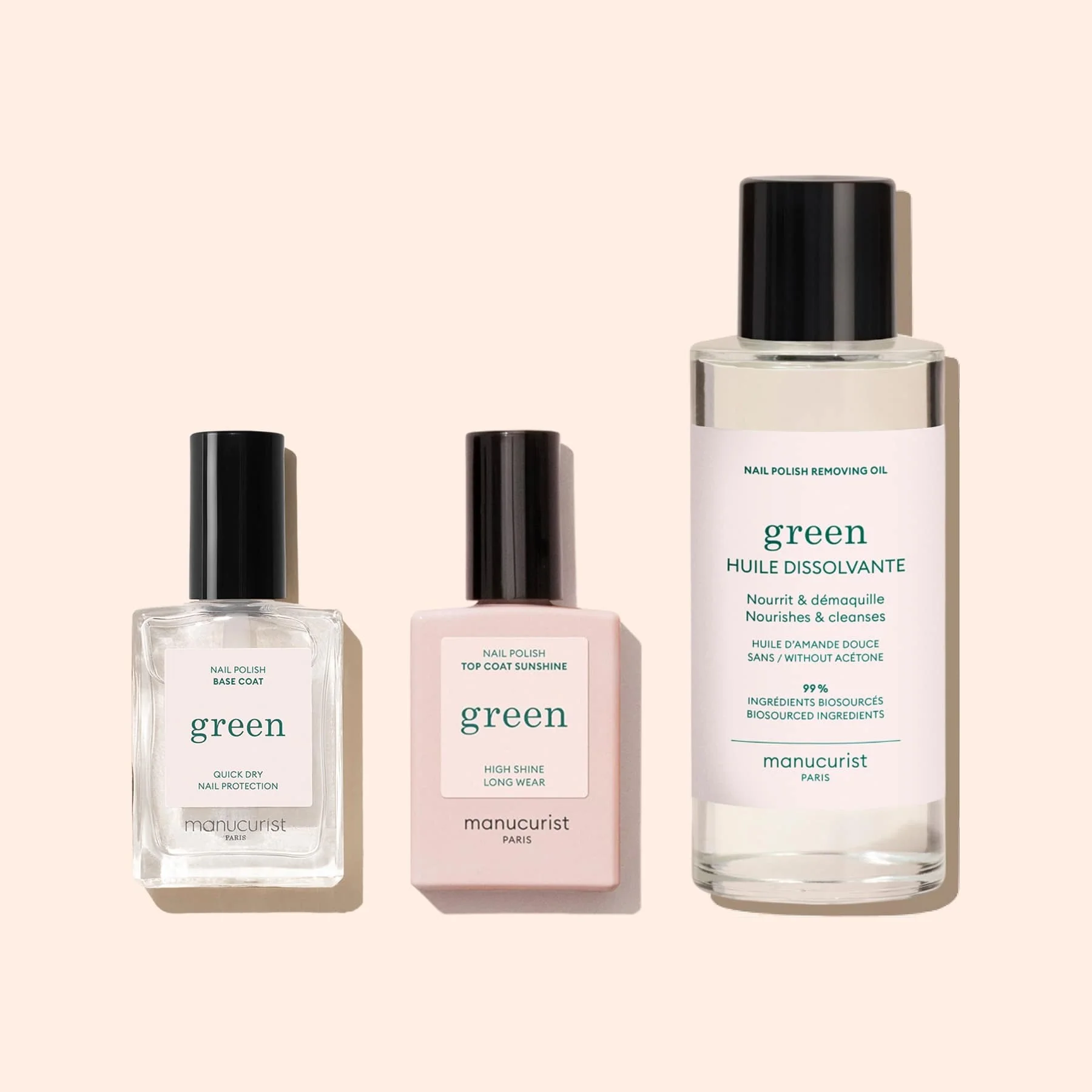 Green Base Top Remover Trio