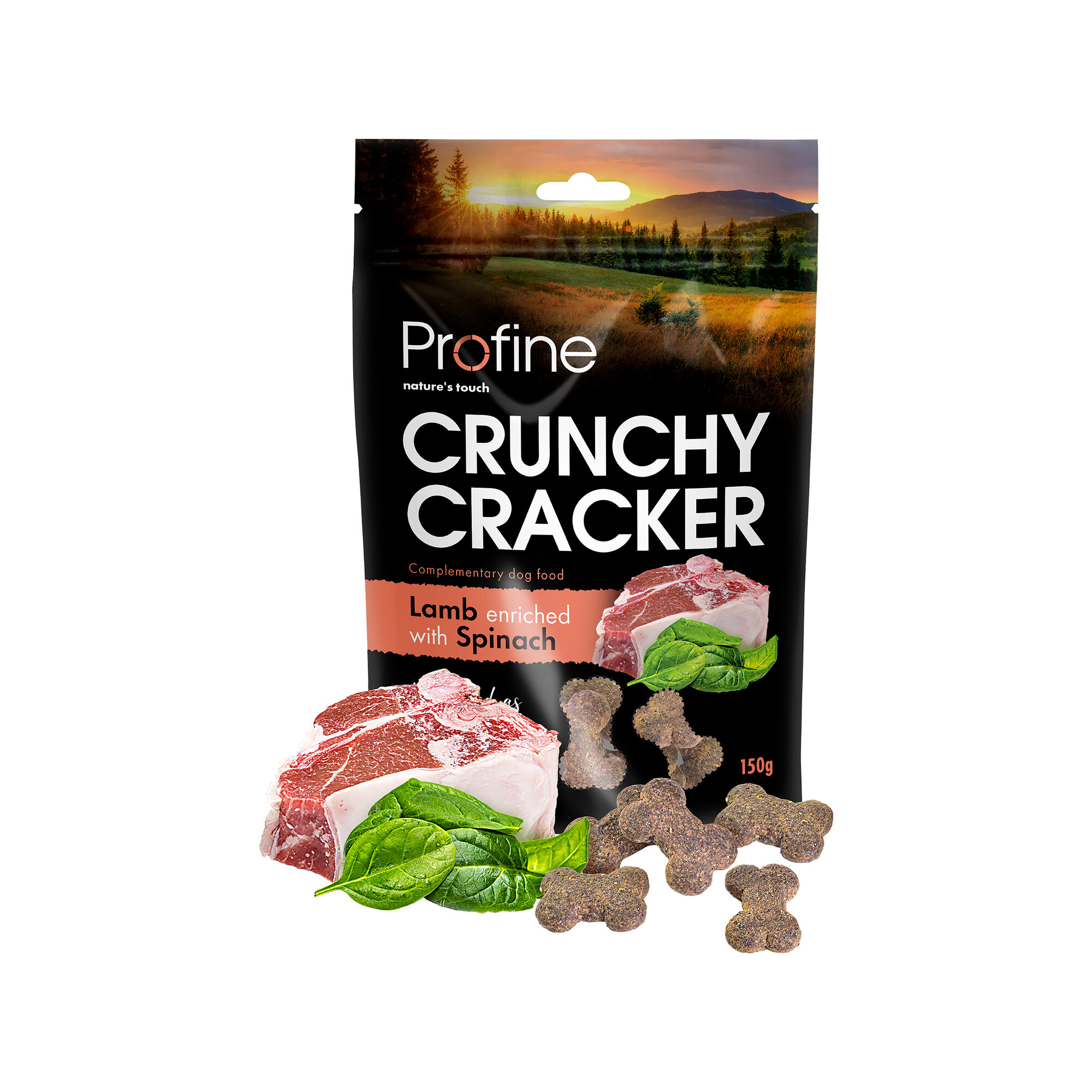 Profine Crunchy Crackers - Lamb with Spinach - 150g