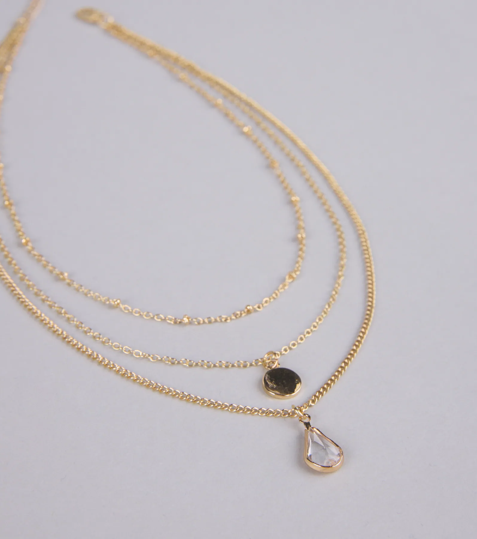 In The Details Dainty Layered Charm Necklace