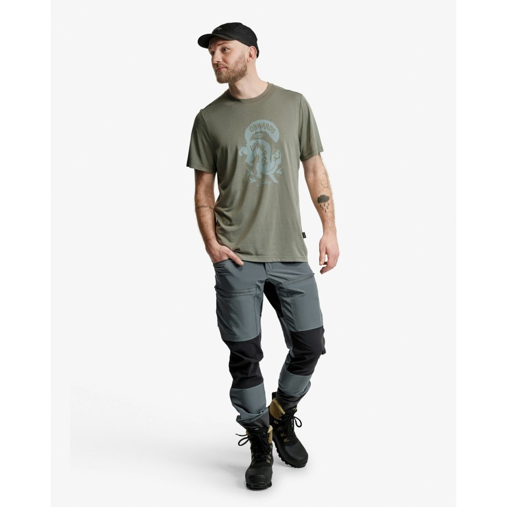 Lundhags Padje Stretch Pants Men - Dk Sky Blue/Black 71104