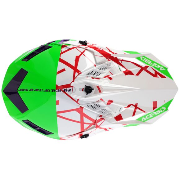 Casque cross Acerbis X-TRACK VTR ECE 2206 2024 - Vert / BlancRef : AE5307