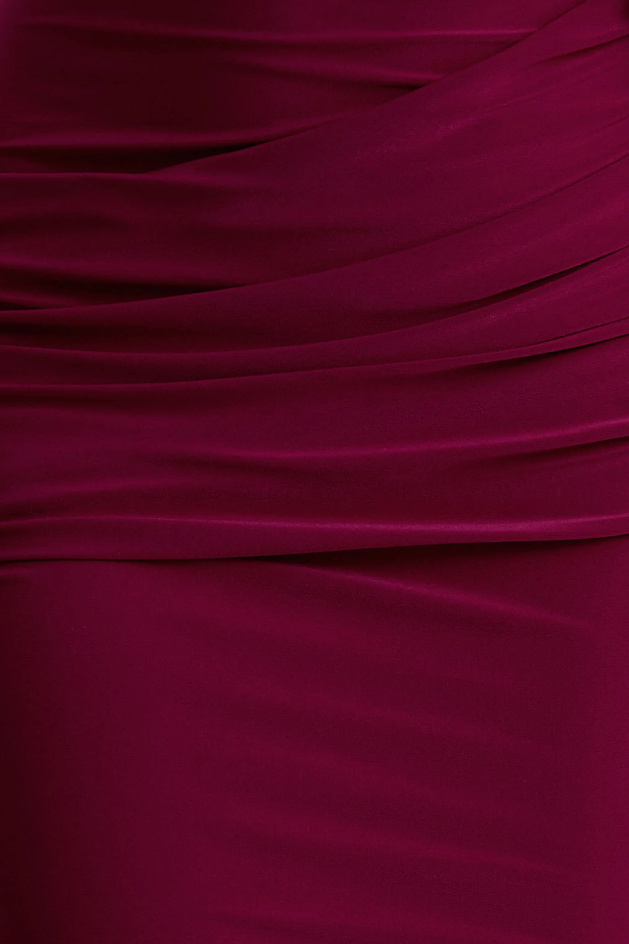 Maeve | Burgundy Cape-Sleeve Draped Maxi Dress