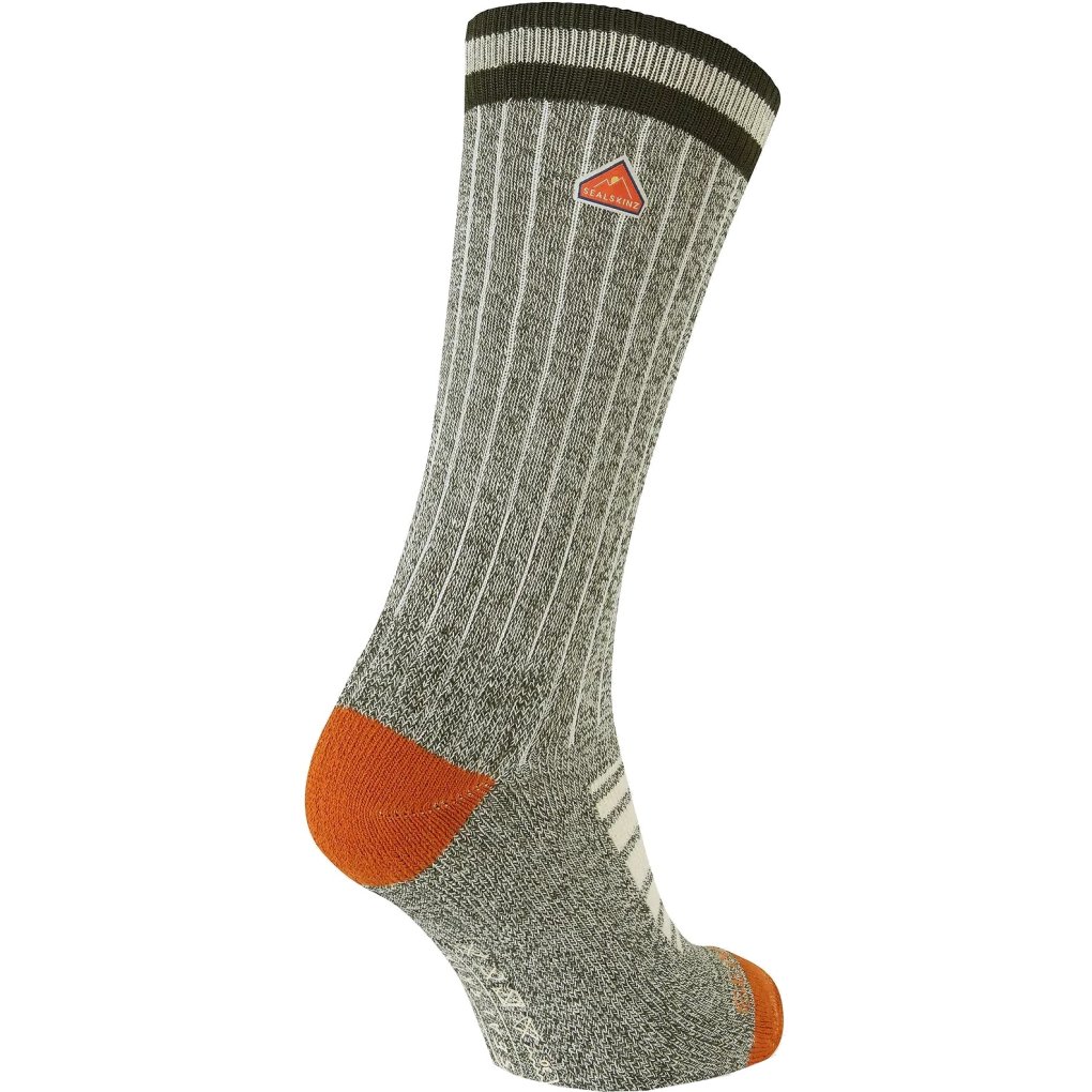 SealSkinz Clippesby Mid Length Lightweight Hiking Socks - Olive