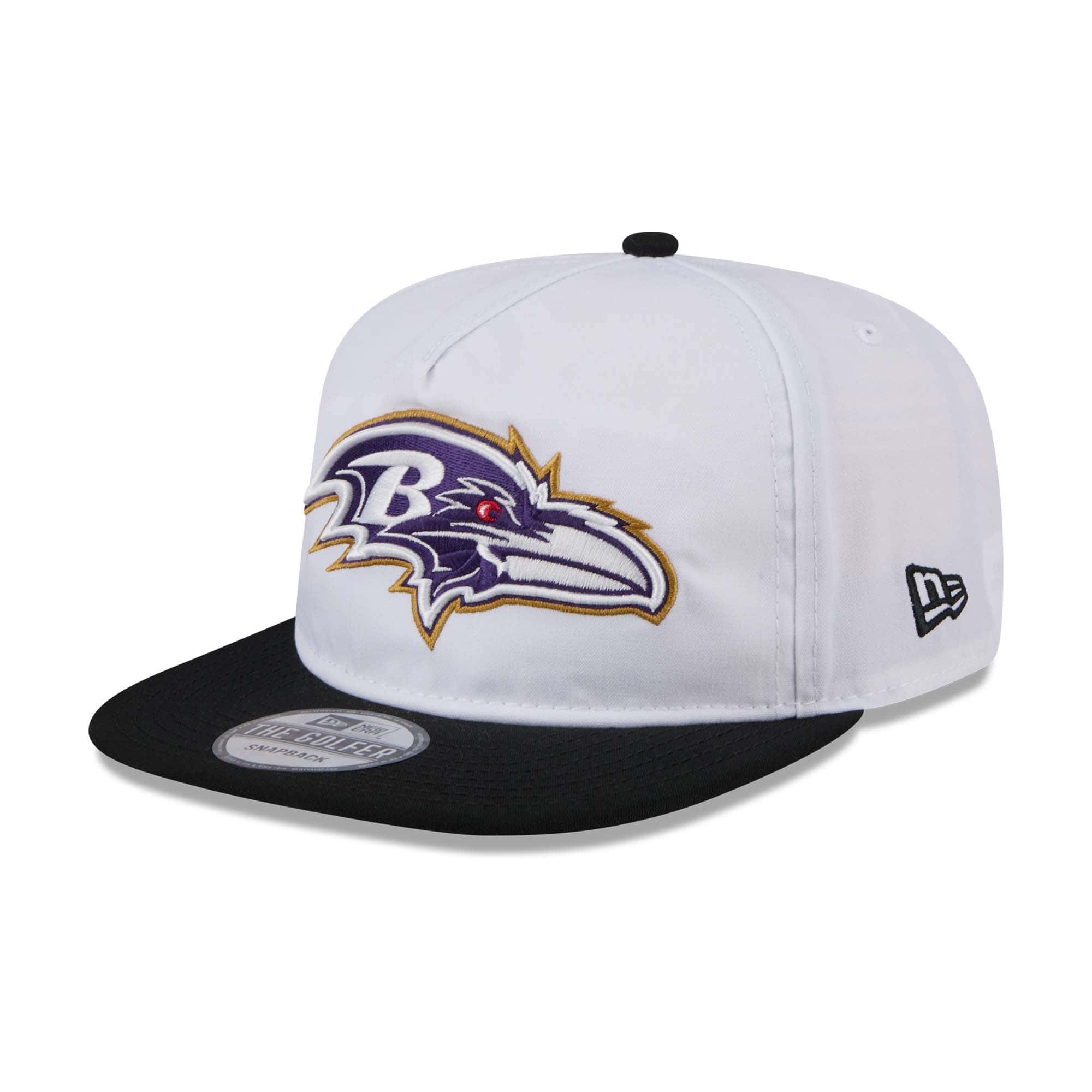 Baltimore Ravens 2024 NFL Training Camp New Era Golfer Snapback Cap White