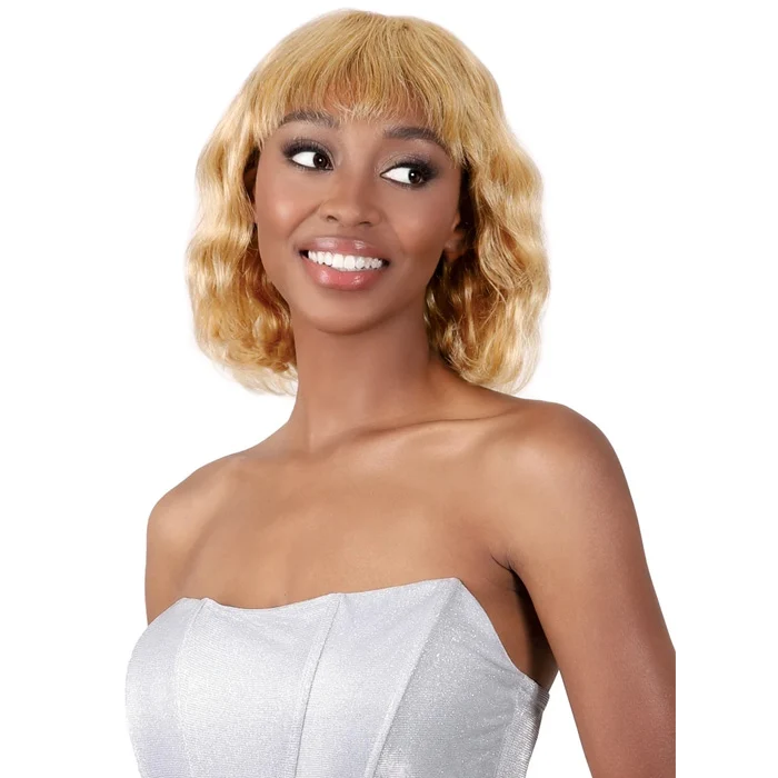 Motown Tress Virgin Remy Human Hair Glueless Lace Part Wig - HRCL.REA