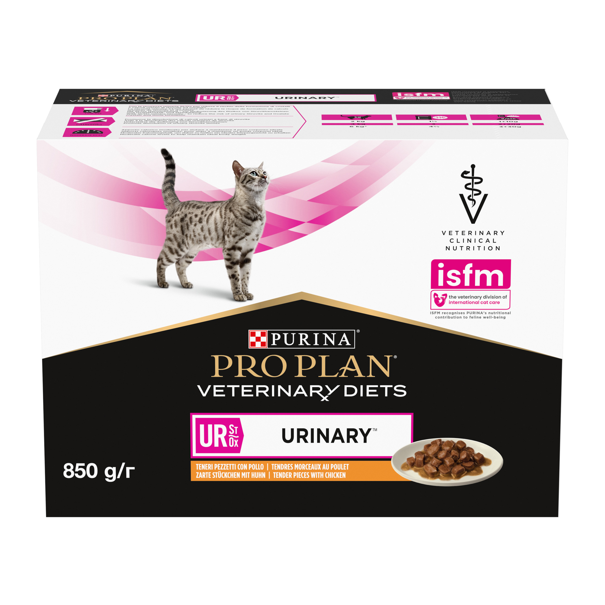 Purina Pro Plan VD UR Urinary Cat Pouch Chicken - 10 x 85g