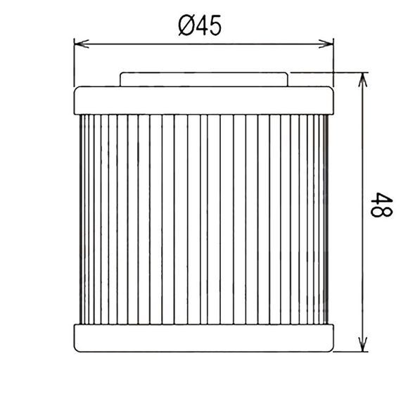 HifloFiltro HF154 Oil Filter Original TypeRef: hf0722 / hf154