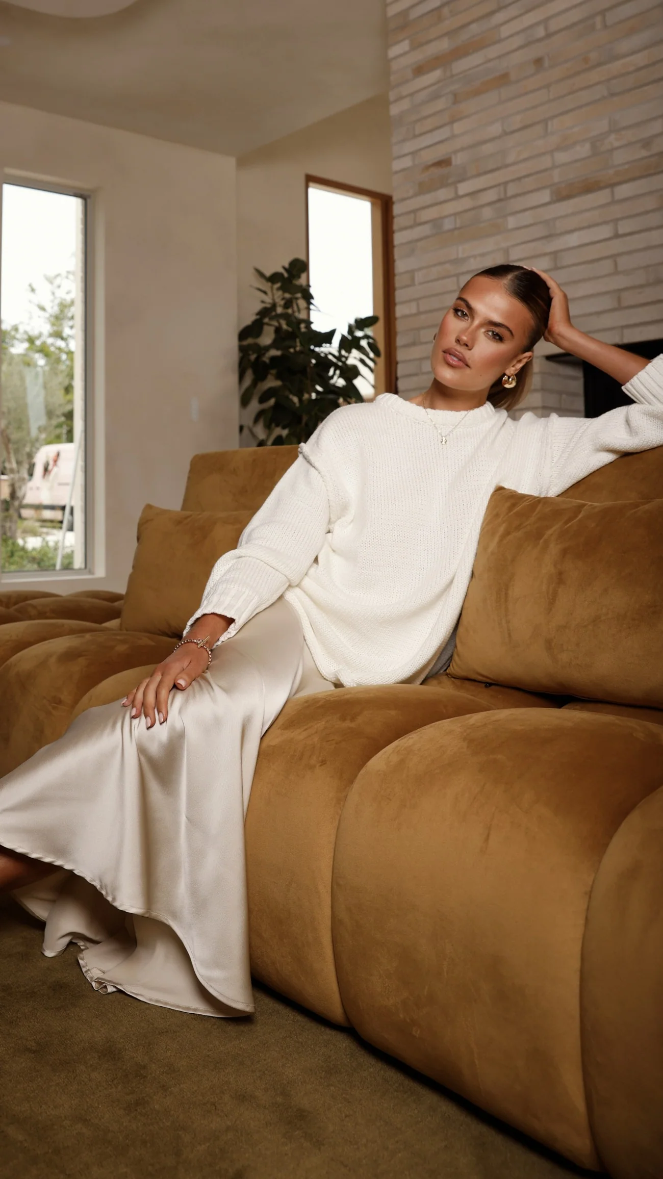 Delvine Knit Jumper - Cream