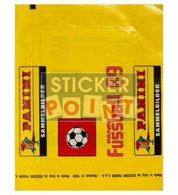 Panini Fussball 89 Packet - original With 6 Stickers