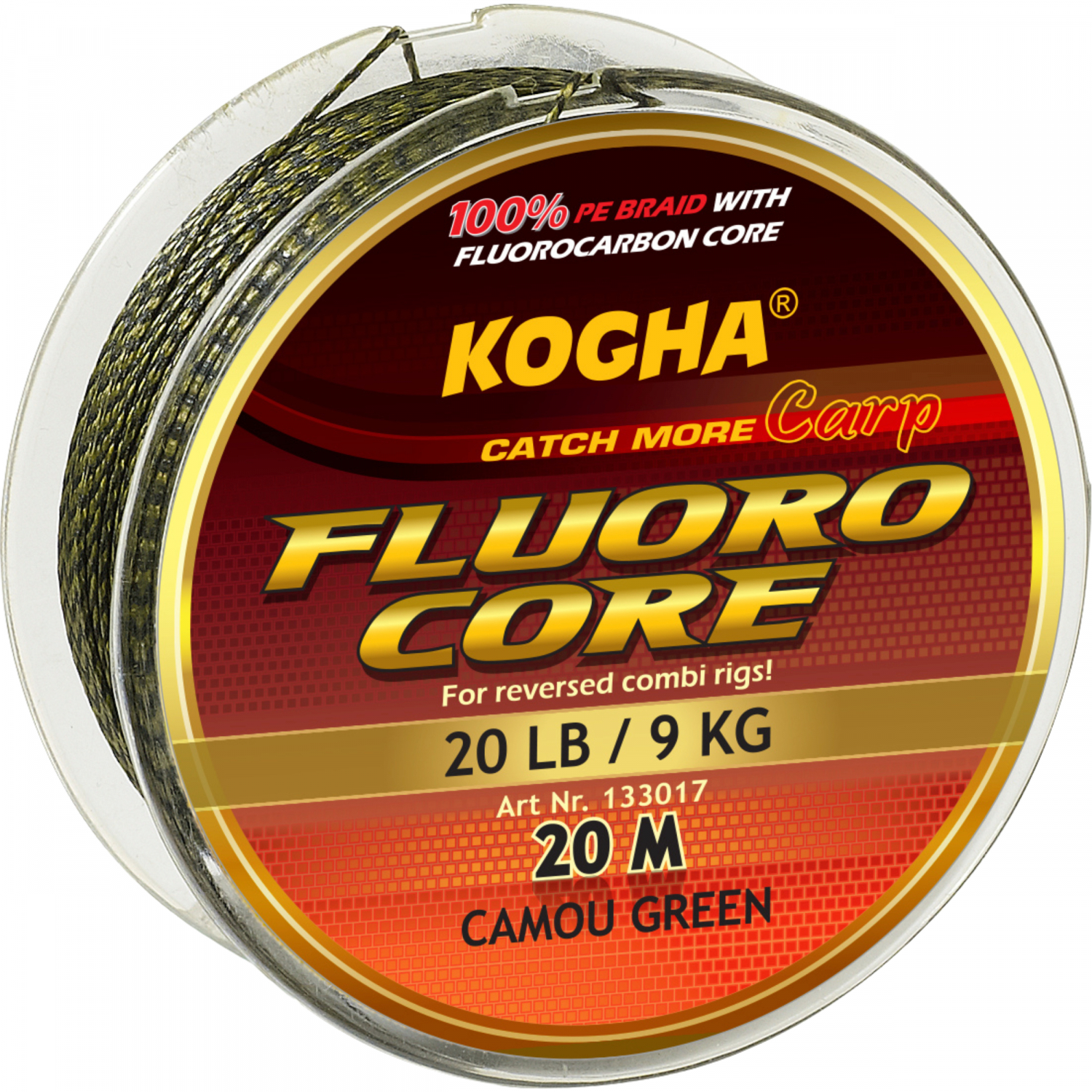 Kogha Carp Fishing line Carp Fluoro Core (camou green)