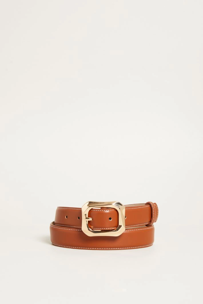 Glossy belt - LEATHER