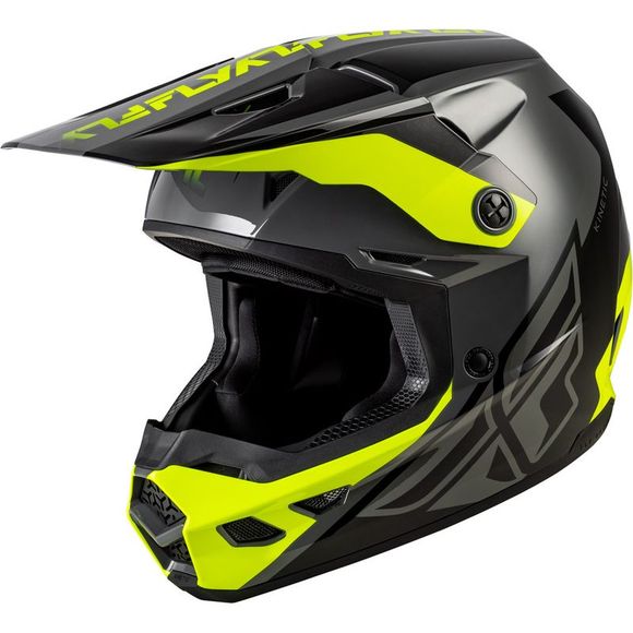 Fly KINETIC CREST 2026 cross helmet - Yellow / BlackRef: FL1788