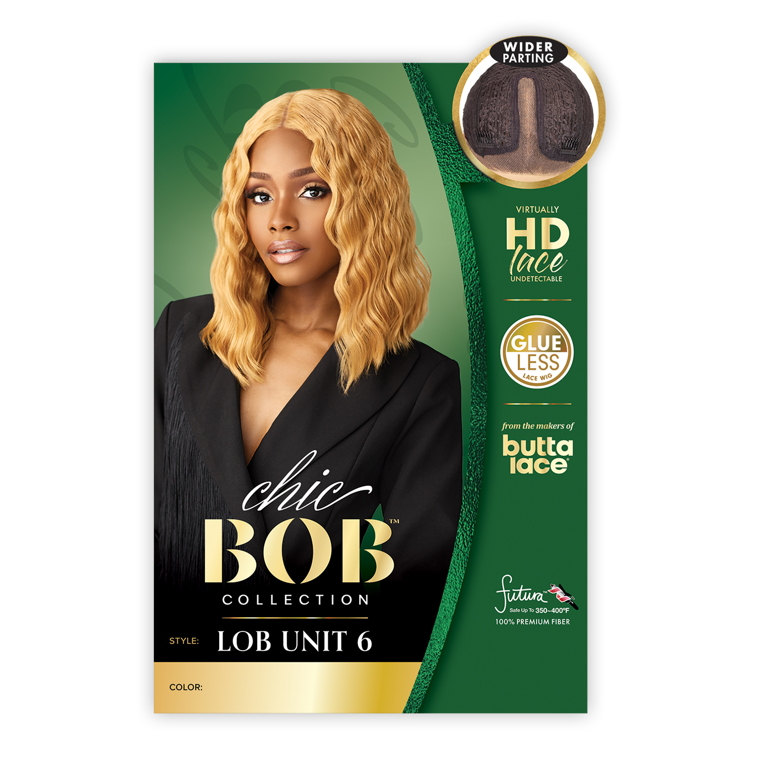 Sensationnel HD Lace Front Wig Butta Lace Glueless Chic Bob Lob Unit 6