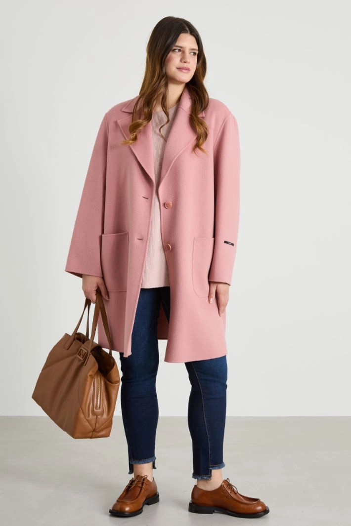 Wool blend coat - LIGHT PINK