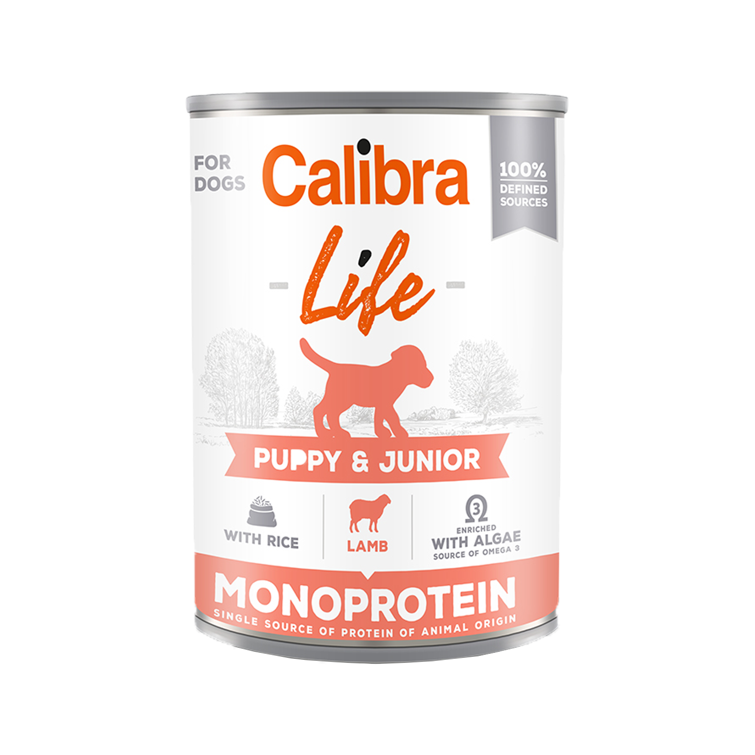Calibra Dog Life Puppy & Junior Wet Food - Lamb - 6 x 400 g