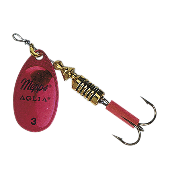 Mepps Spinner Aglia Platinum (red)