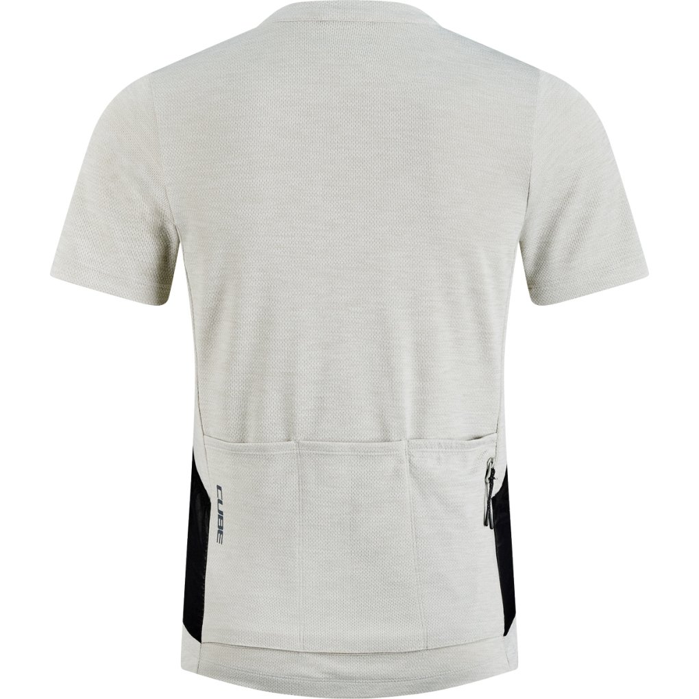 CUBE Gravel Cargo Trikot Full Zip Women - light grey